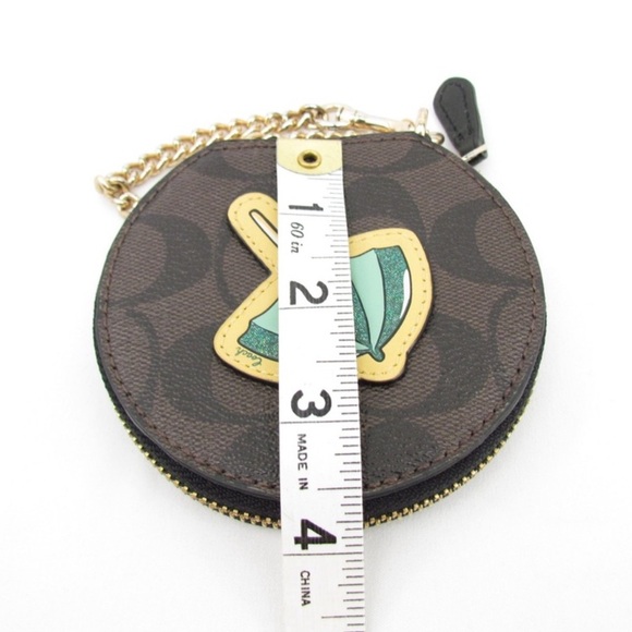 Coach Signature Round Coin Case - Picture 6 of 7